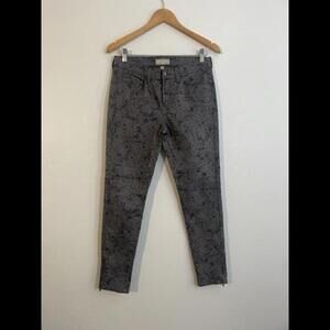 Banana Republic Gray Snake Skin Print Slim Fit Jeans 28/6